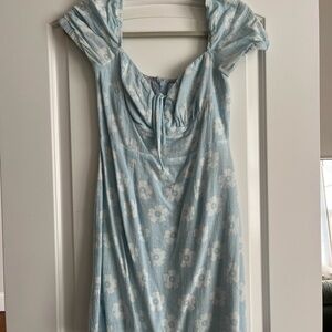 Light Blue Floral Dress- Princess Polly